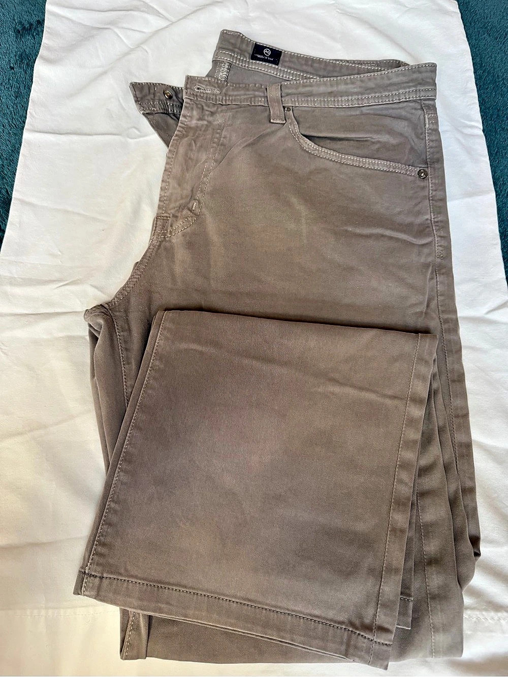 AG Adriano Goldschmied The Protege Straight Leg Cotton Blend